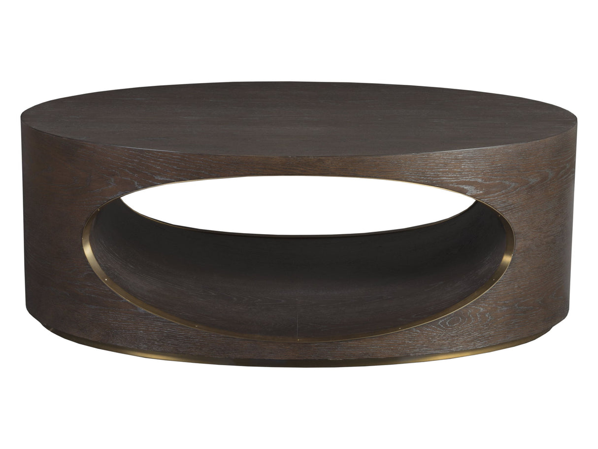 Verbatim - Oval Cocktail Table - Dark Brown