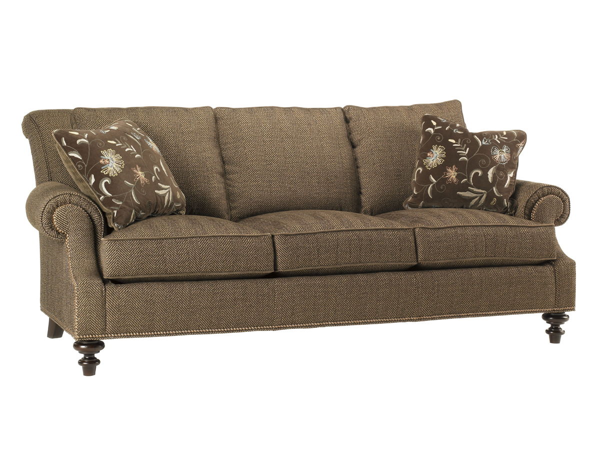 Lexington Upholstery - Darby Sofa - Dark Brown