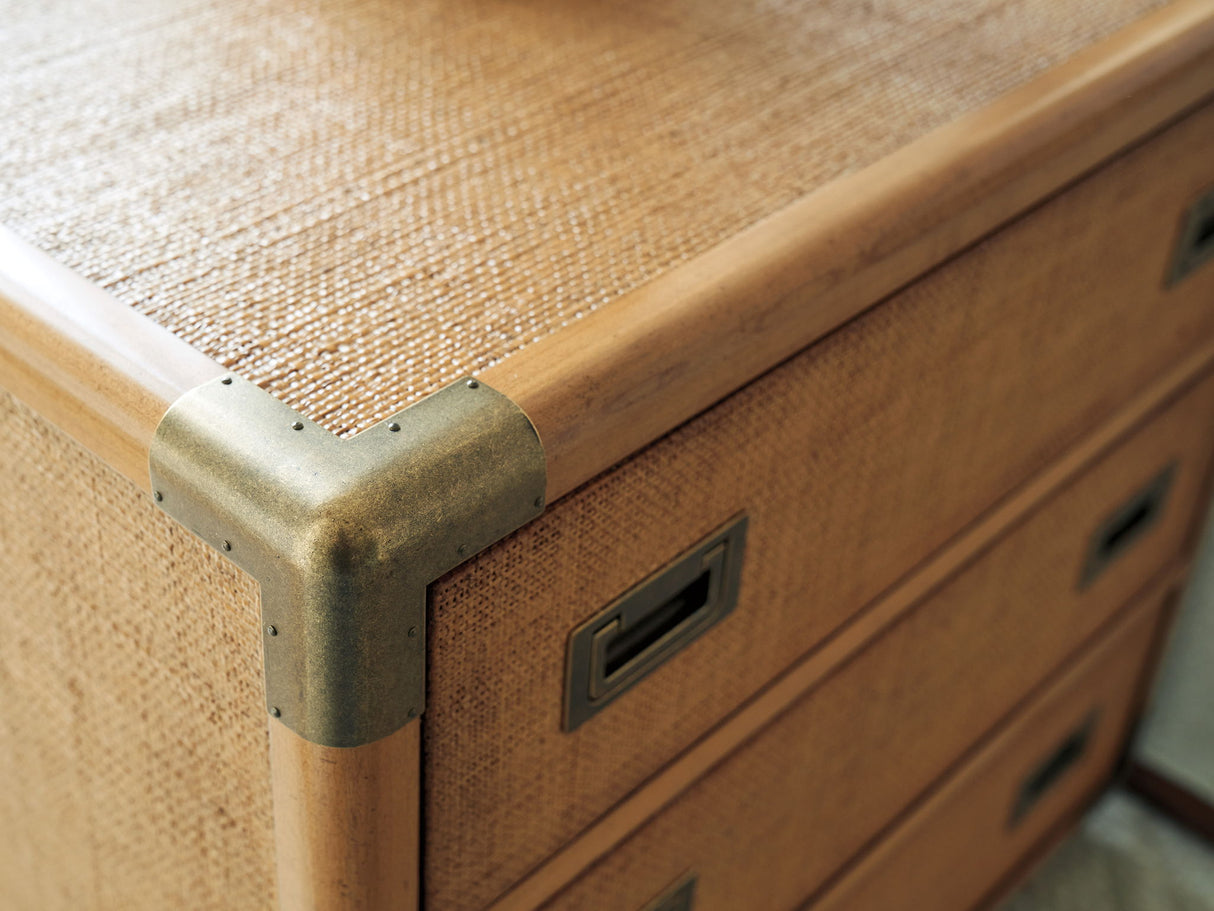 Laguna - Sapphire Woven Trunk End Table - Light Brown