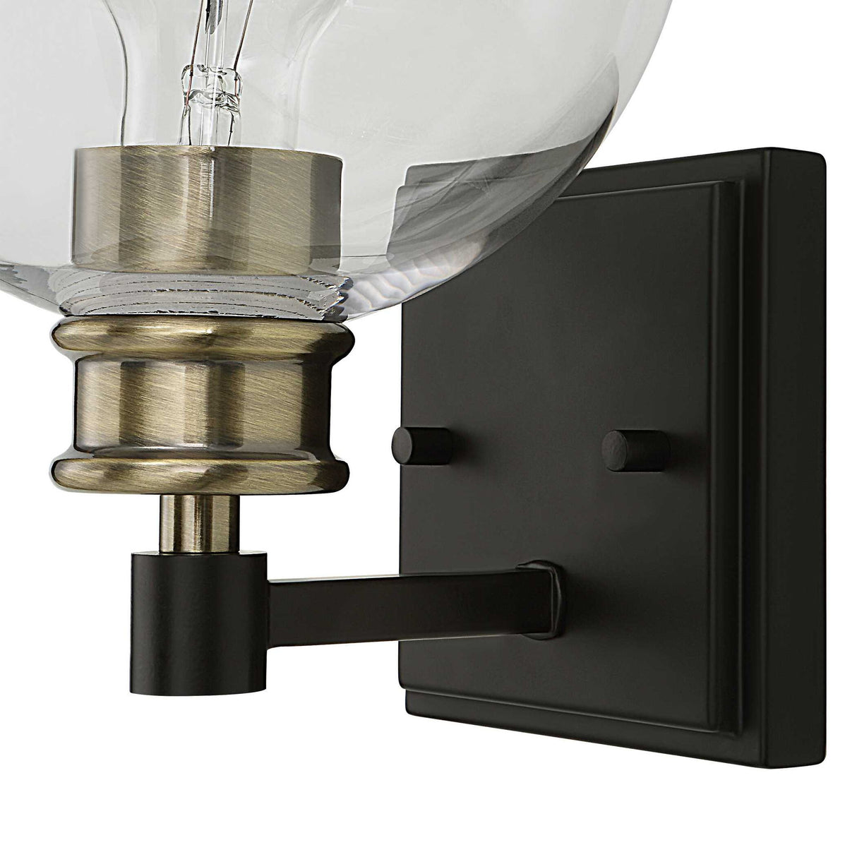 Kent - Edison 1 Light Sconce - Black