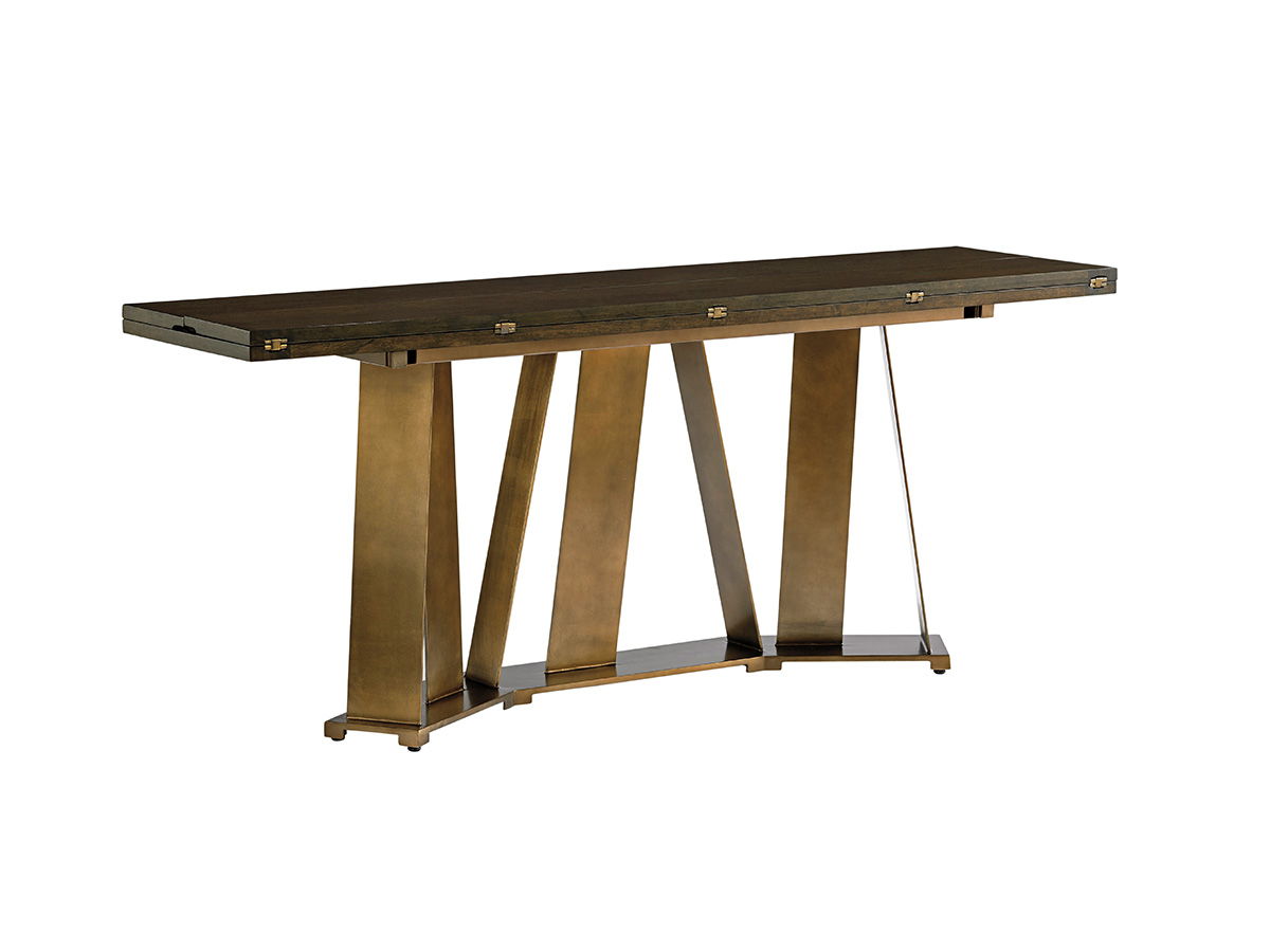 Cross Effect - Gateway Flip-Top Console - Dark Brown