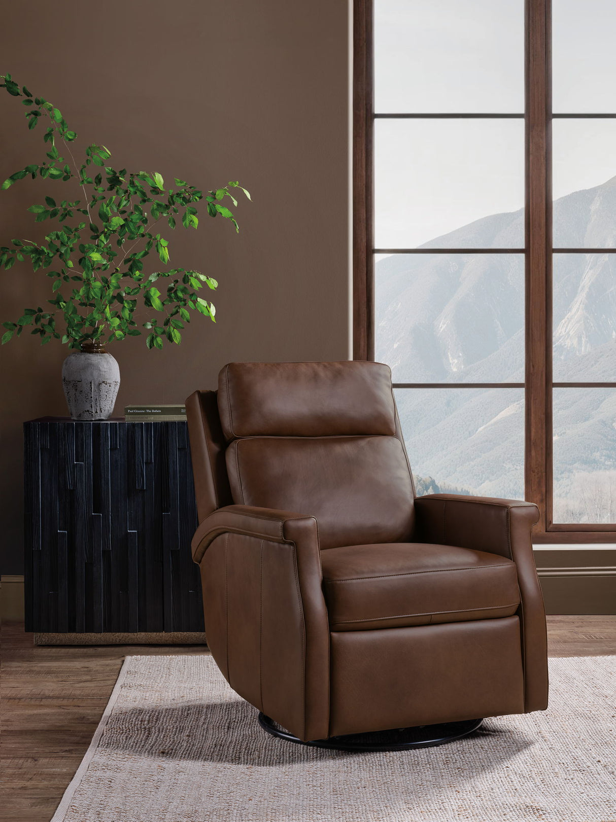 RC - Kaufman ZG Swivel Power Recliner With Pop-Up Headrest