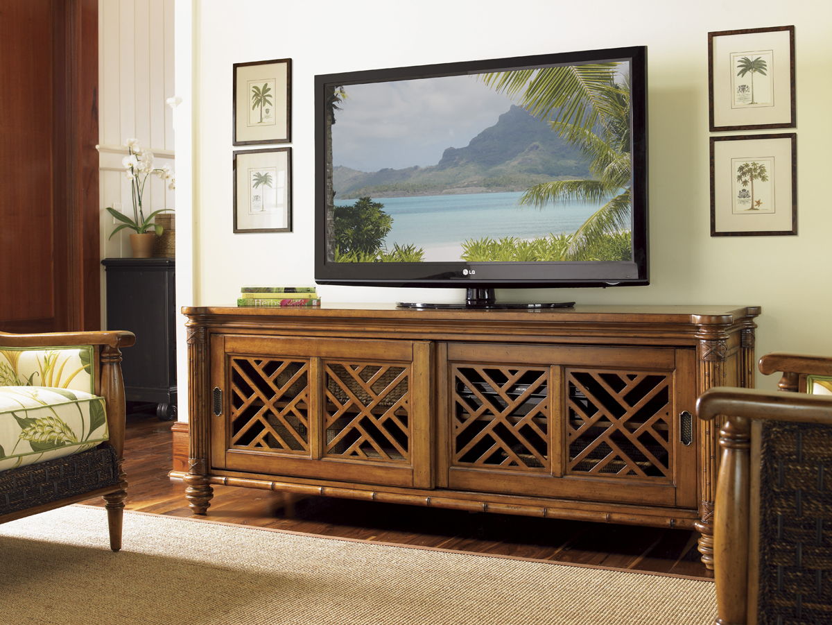 Island Estate - Nevis Media Console - Dark Brown