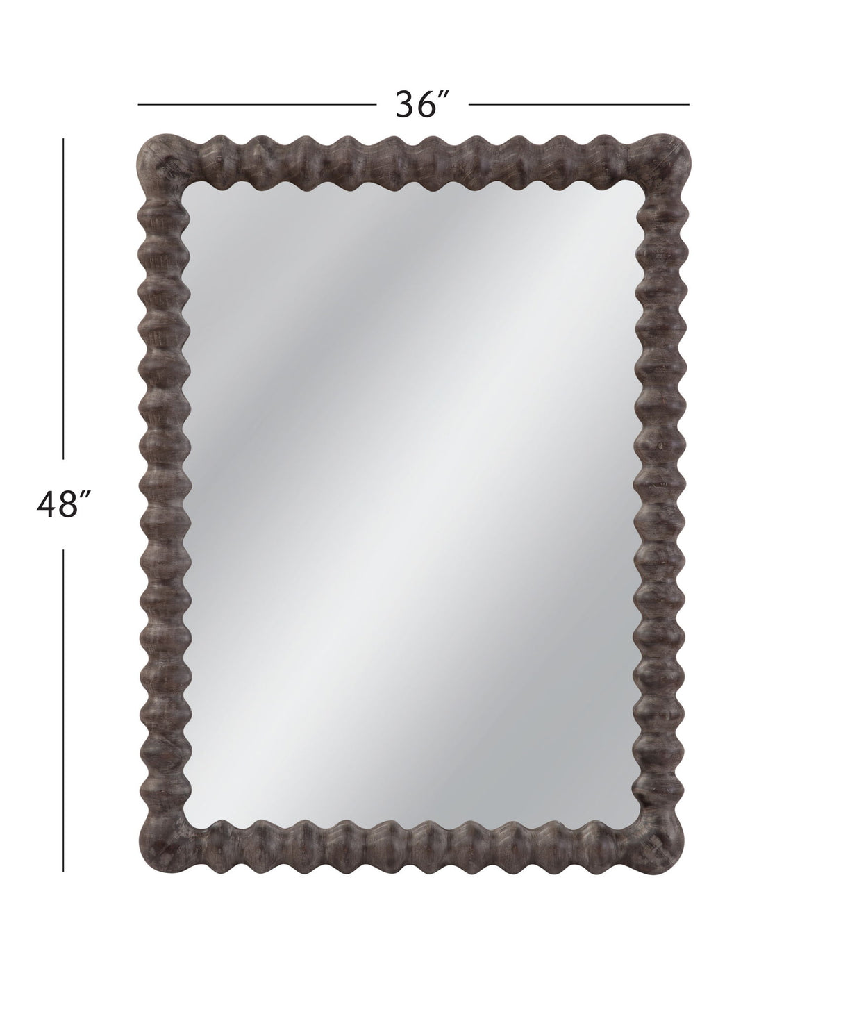 Vallente - Wall Mirror - Brown