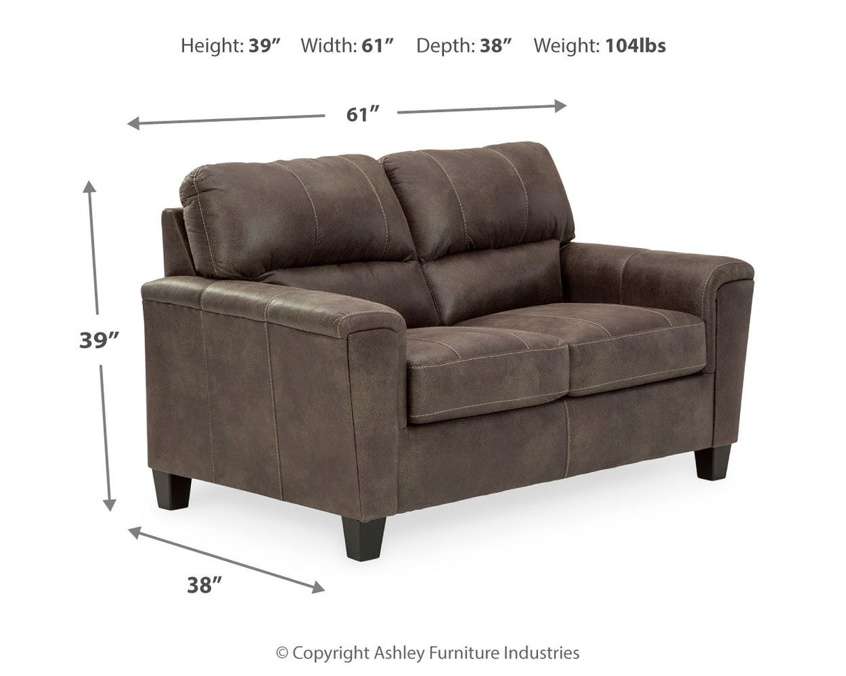 Navi - Loveseat - Smoke