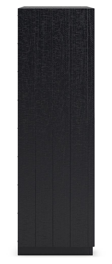 Londer - Five Drawer Chest - Black