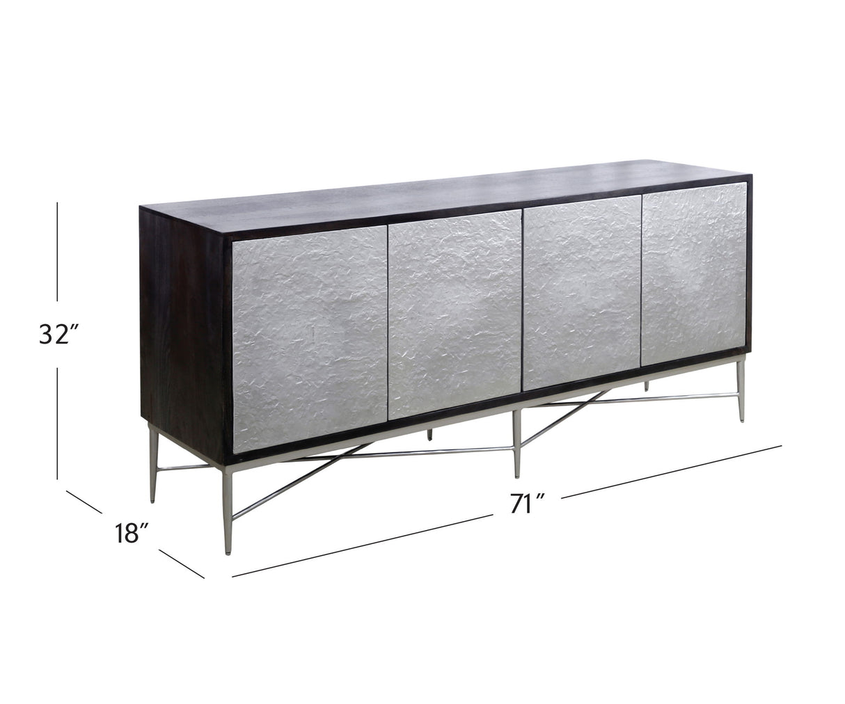 Lumina - Server - Ebny Mano / Silver Cast Aluminum