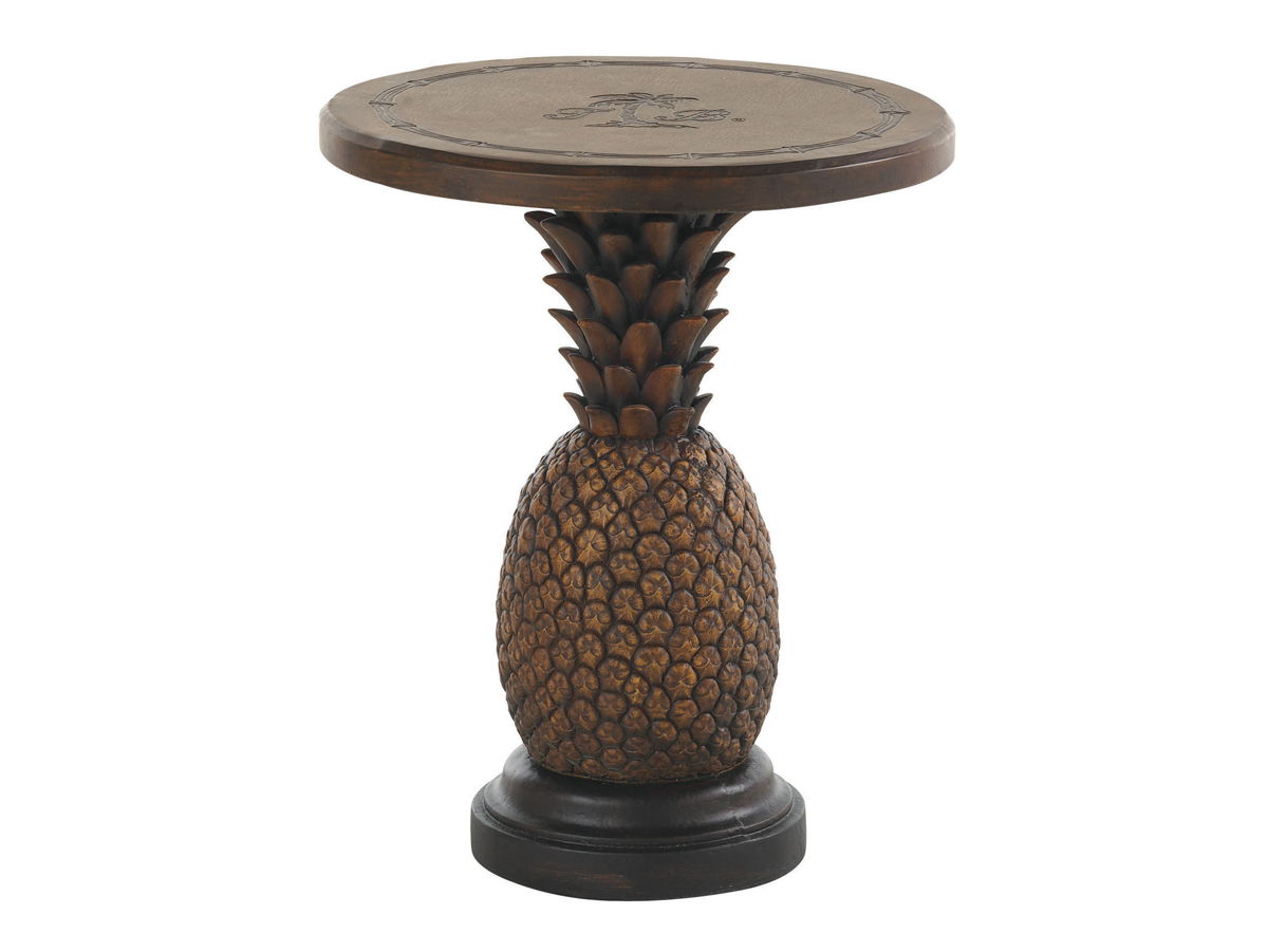 Alfresco Living - 22" Pineapple Table - Dark Brown