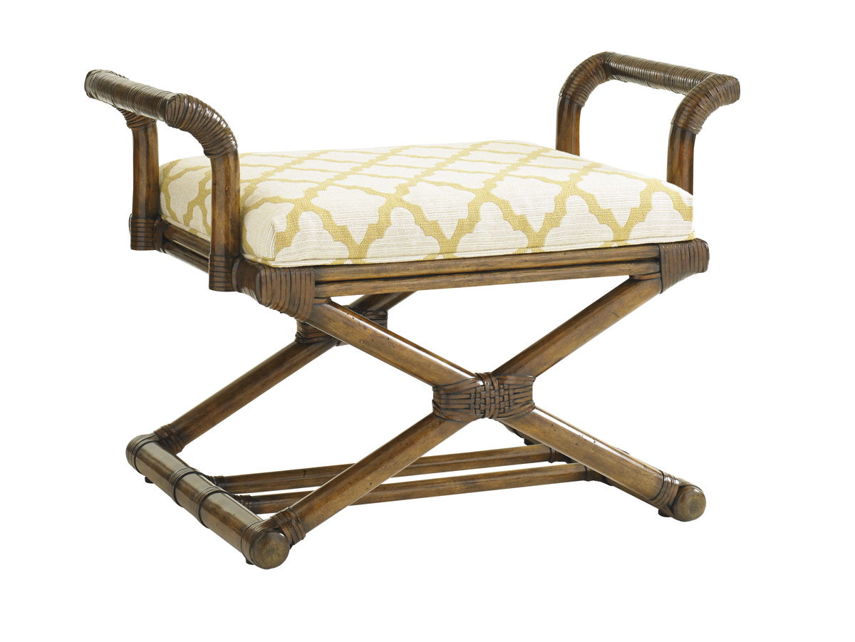 Bali Hai - Echo Beach Bench - Dark Brown / White