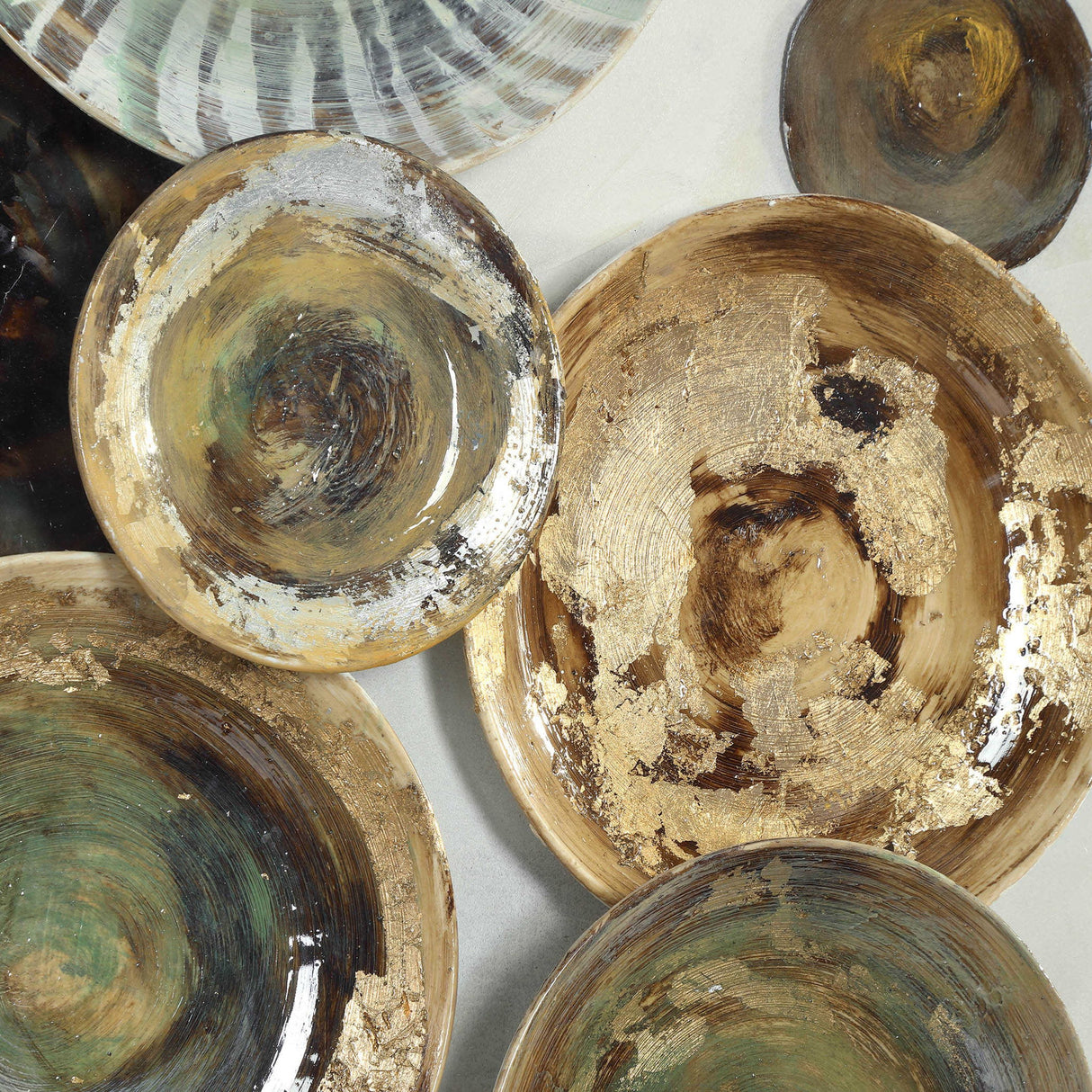 Myla - Antique Plate Shadow Box - Brown, Dark