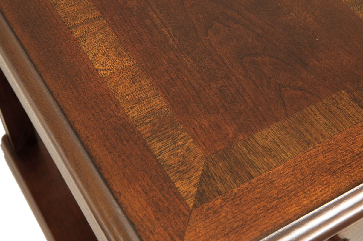 Breegin - Chair Side End Table - Removable Tray - Brown