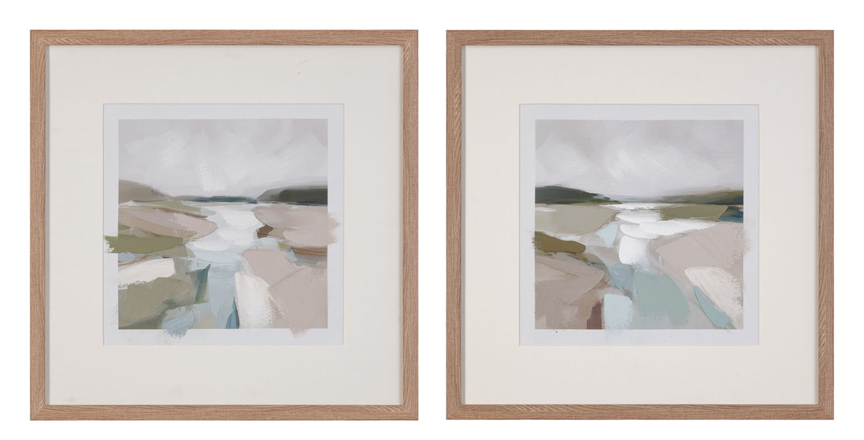 Stillwater - Framed Canvas (Set of 2) - Natural