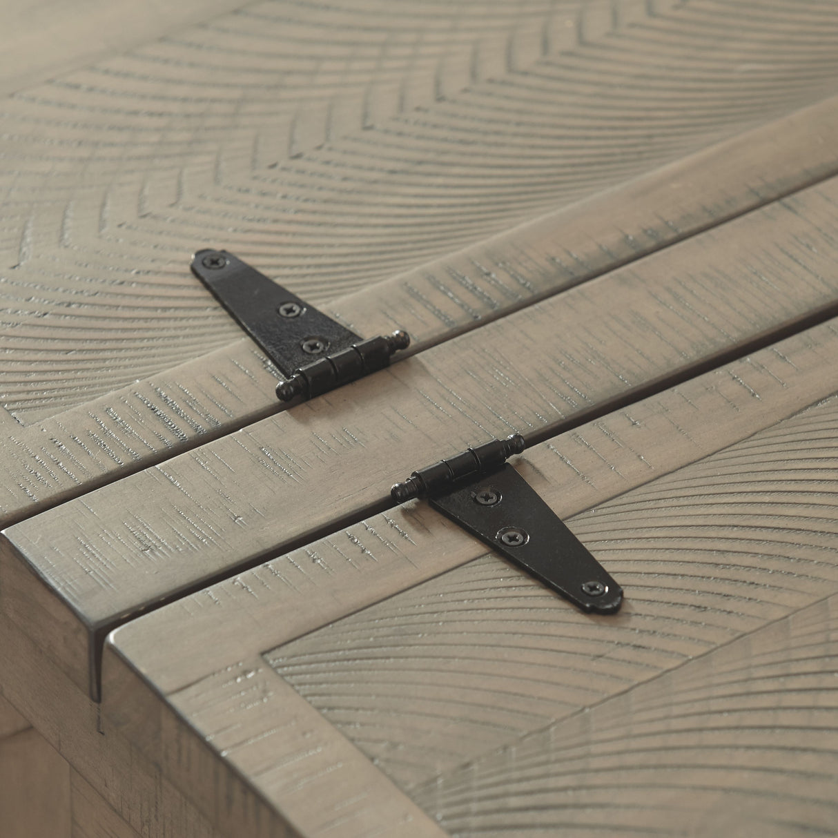 Aldwin - Cocktail Table With Storage - Square - Gray