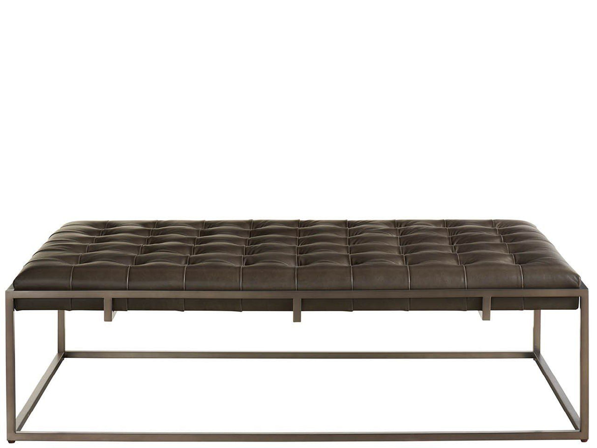 Travers - Cocktail Ottoman - Dark Gray