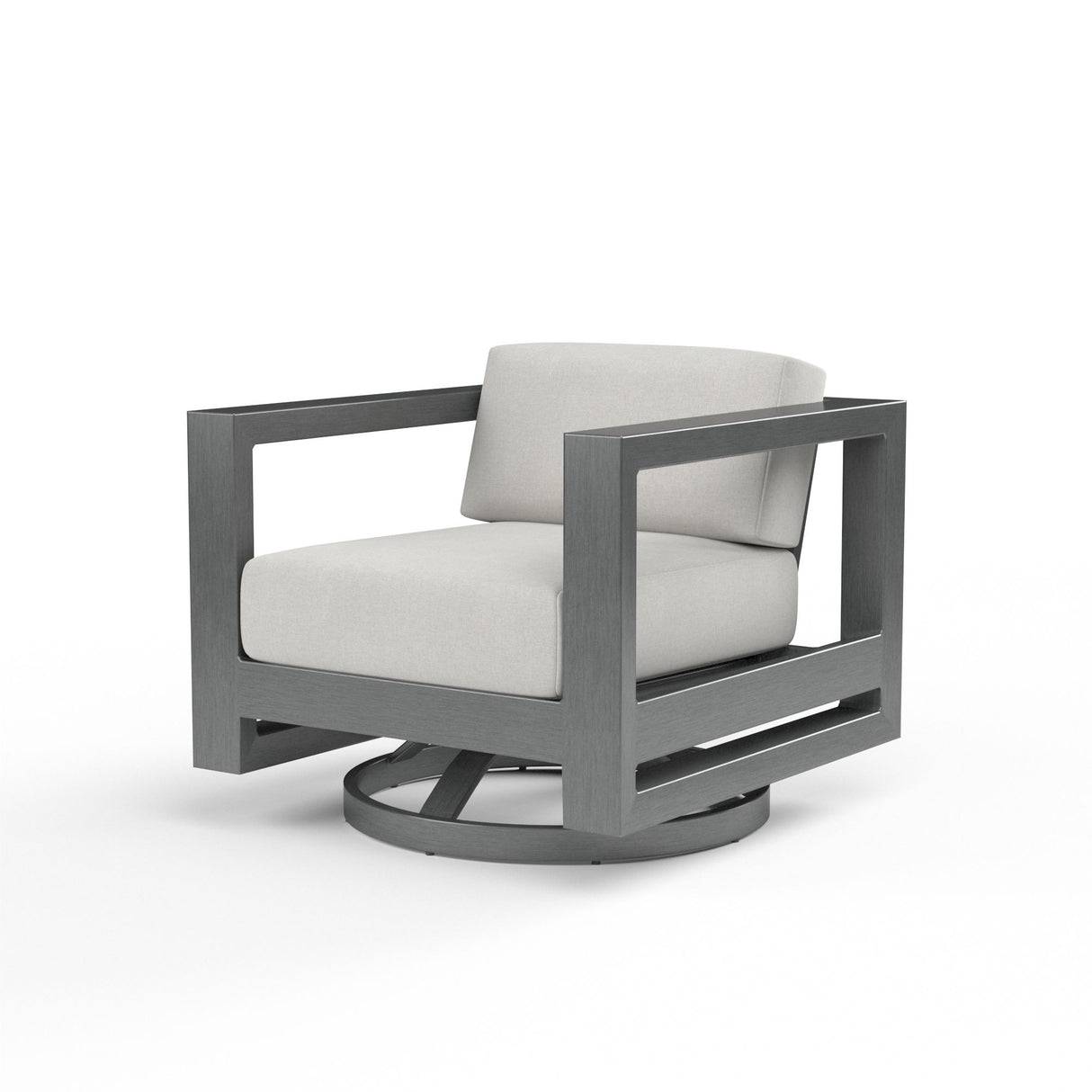 Redondo - Swivel Club, No Welt - Cast Silver / Dark Gray