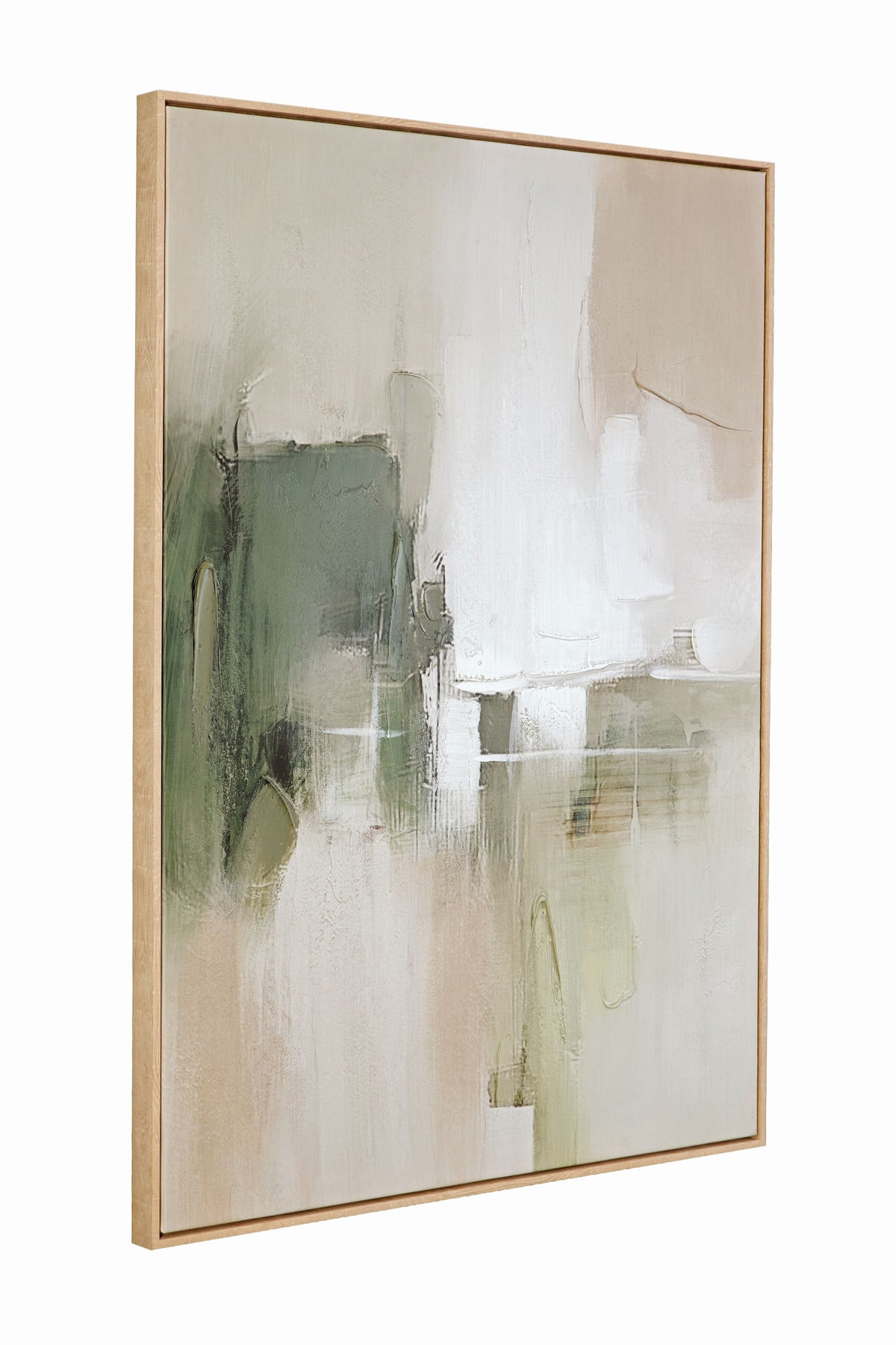 Verdant Horizon I Framed Canvas - Green