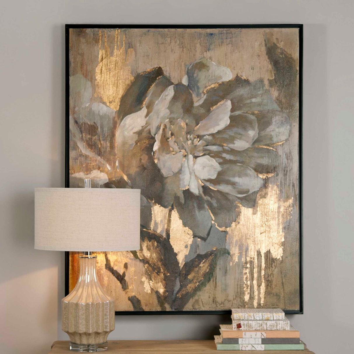 Dazzling - Floral Art - Light Brown