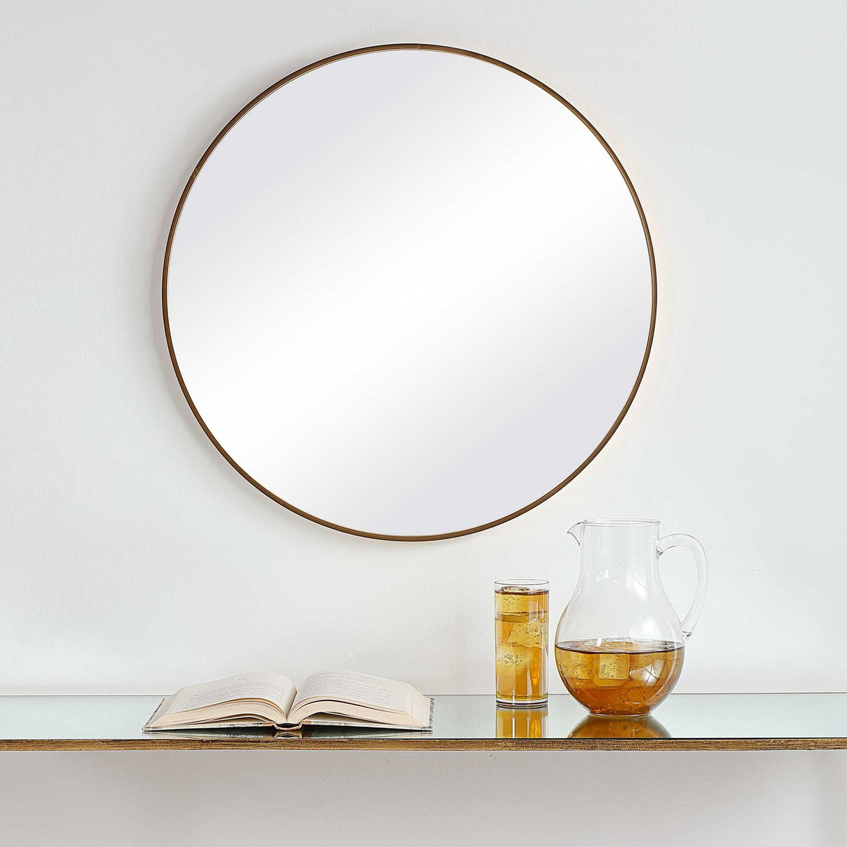 Plain Mirror - Brushed Gold