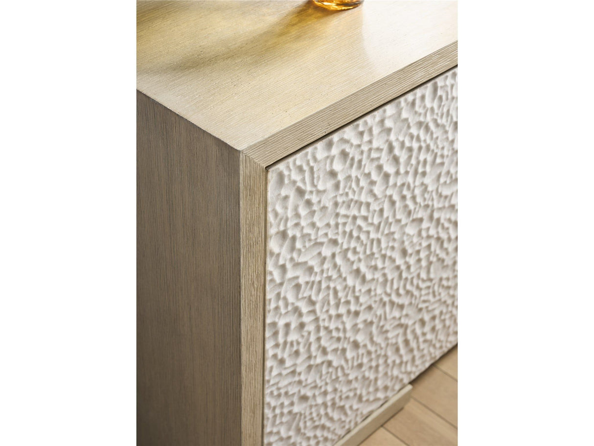 Modern - Aurora Credenza - White / Light Brown