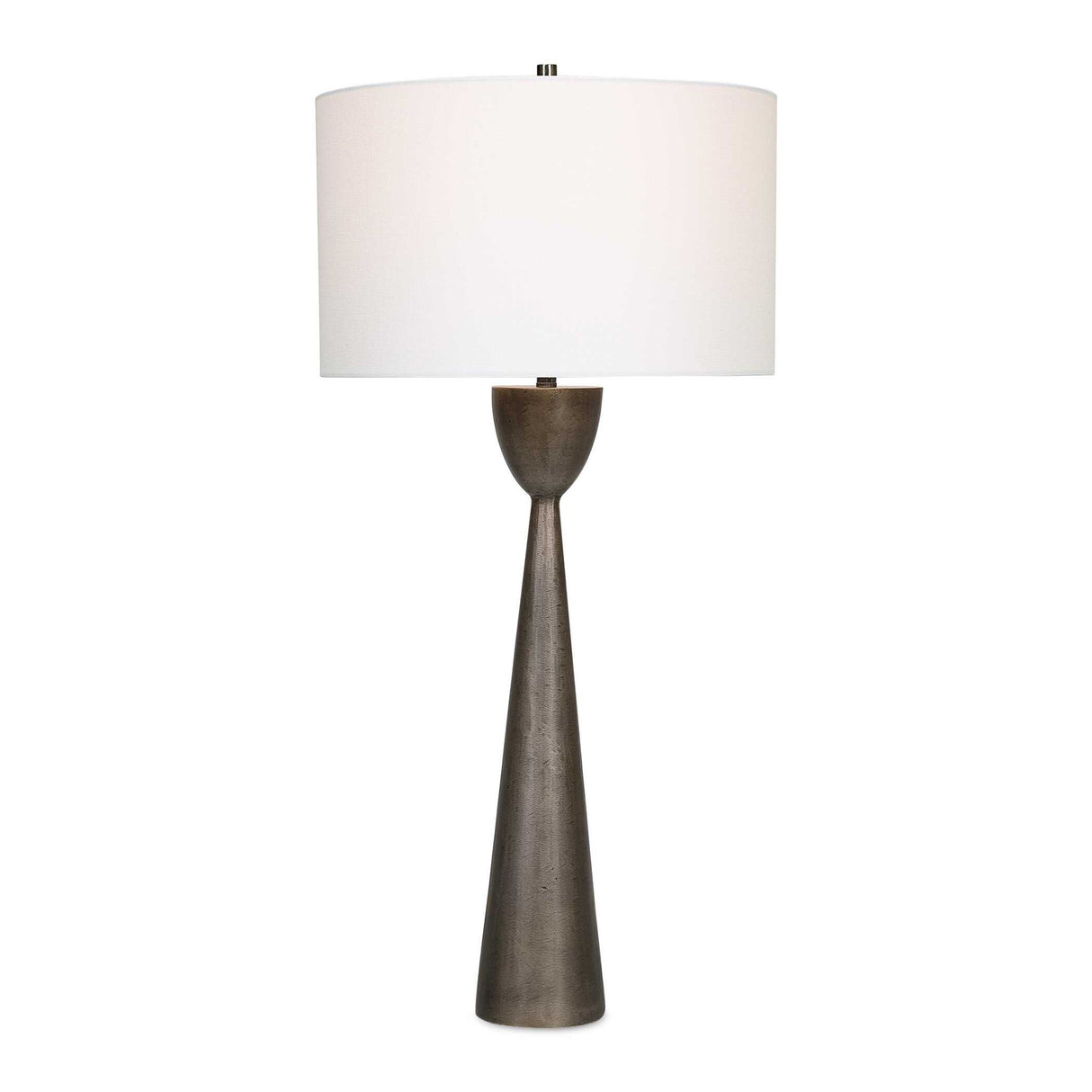 Waller - Handcrafted Cast Table Lamp - Brown, Dark