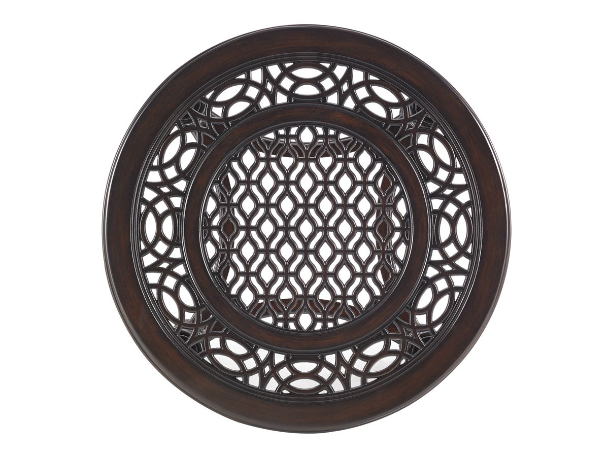 Royal Kahala Black Sands - Round End Table - Dark Brown