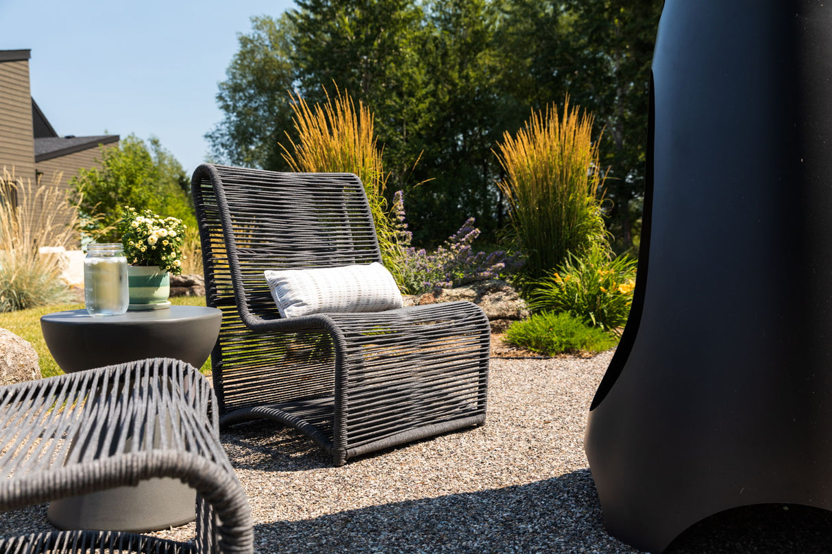 Milano - Armless Club Chair - Slate