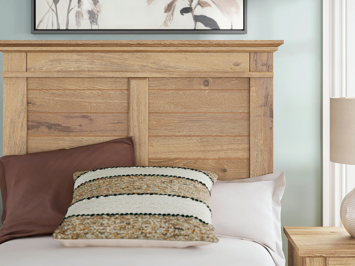Makidern - Panel Storage Bed With 2 Under Bed Storage Units