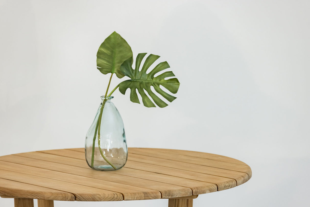 Natural Teak - 56" Round Dining Table - Light Brown