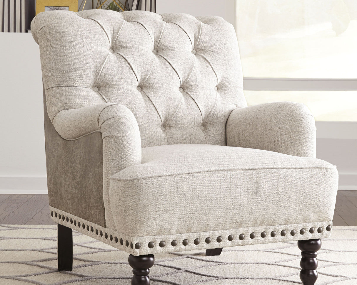 Tartonelle - Accent Chair - Ivory / Taupe