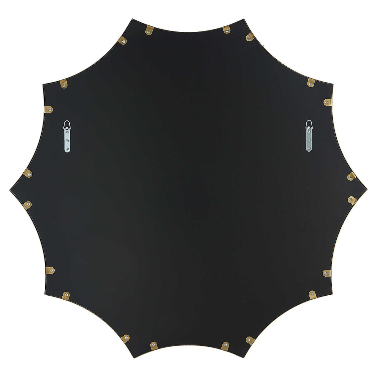 Flare - Brushed Brass Round Mirror