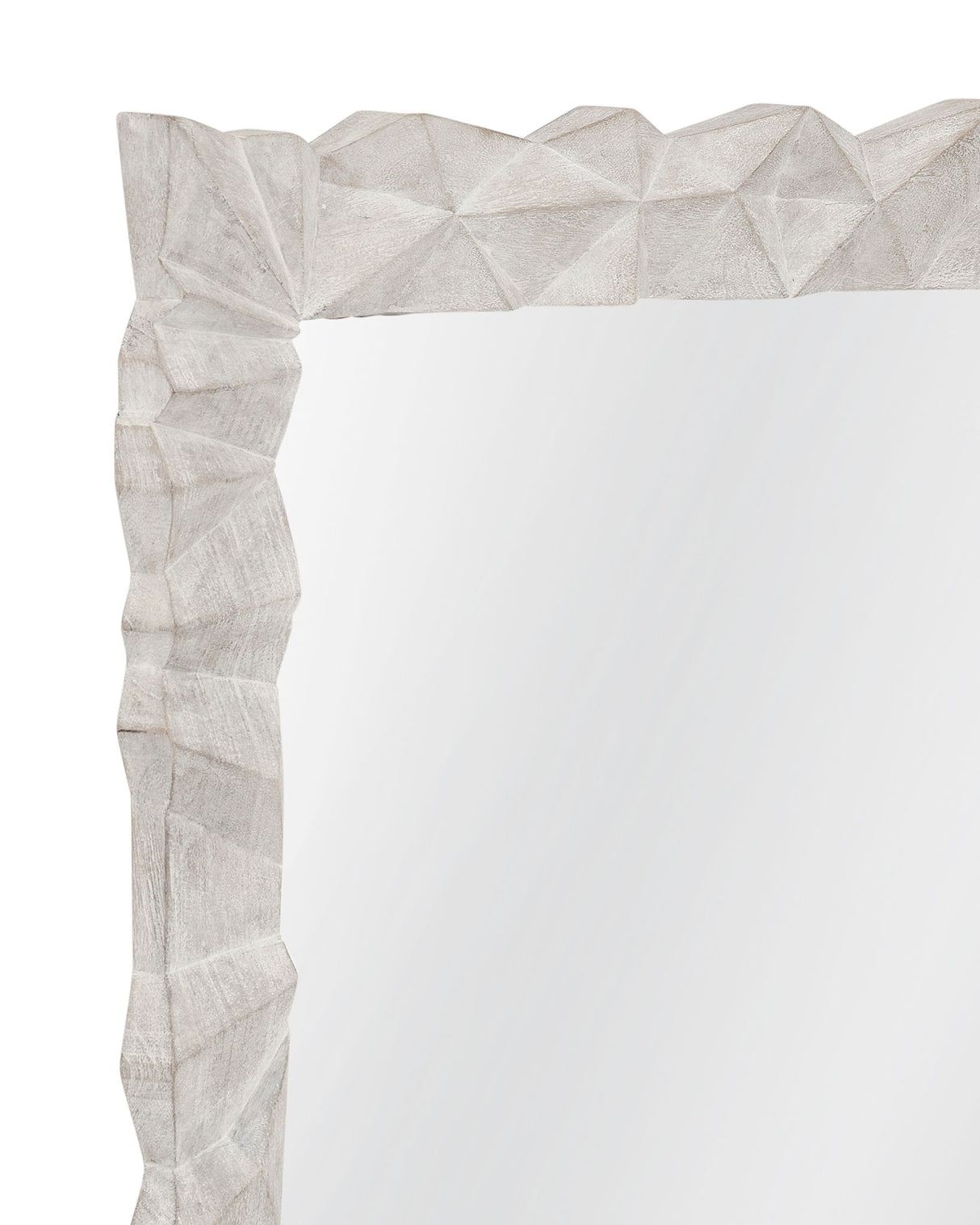 Isola - Wall Mirror - White Wash