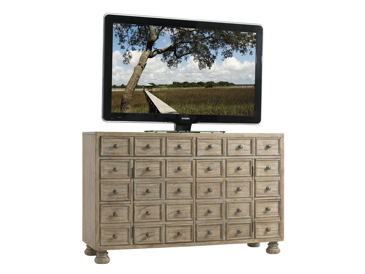 Twilight Bay - Andrews Media Console - Gray