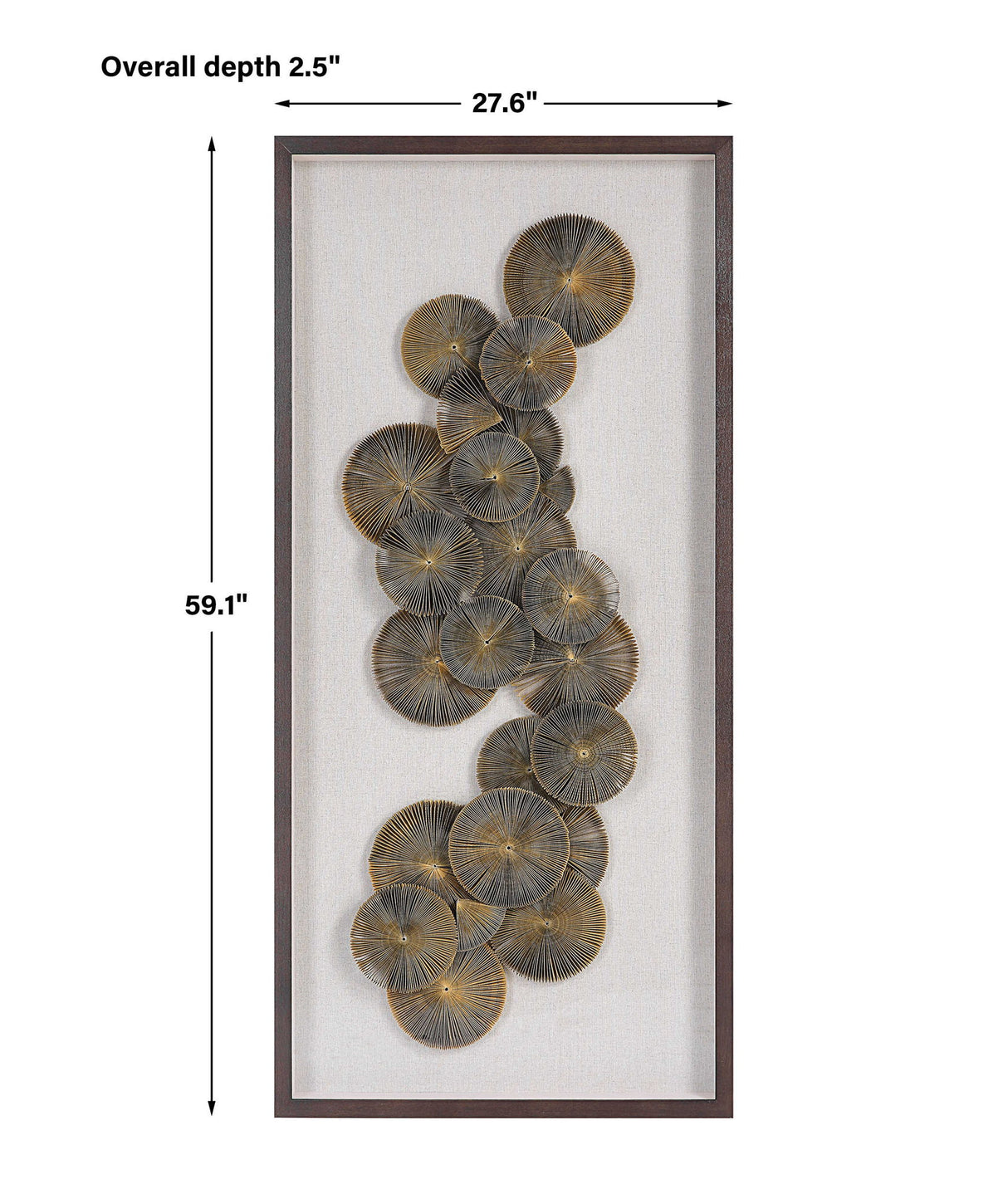 The Times - Shadow Box Wall Art - Light Brown