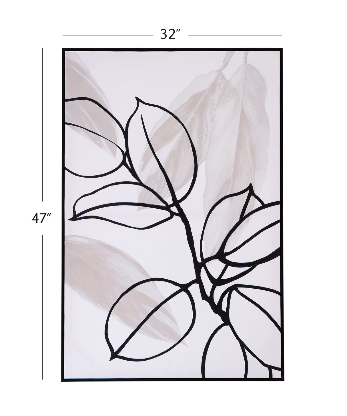 Harmony I Canvas Art - White / Black