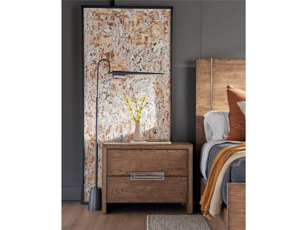 New Modern - Atlas Drawer Nightstand - Dark Brown