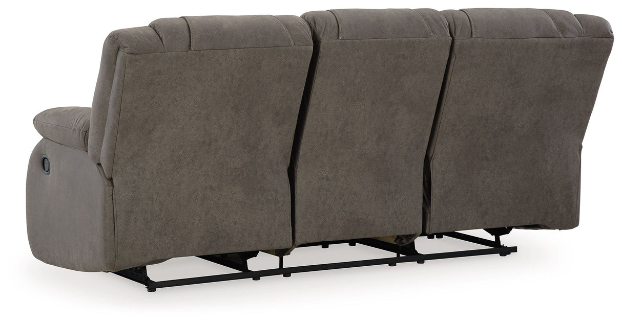 First Base - Reclining Sofa - Gunmetal
