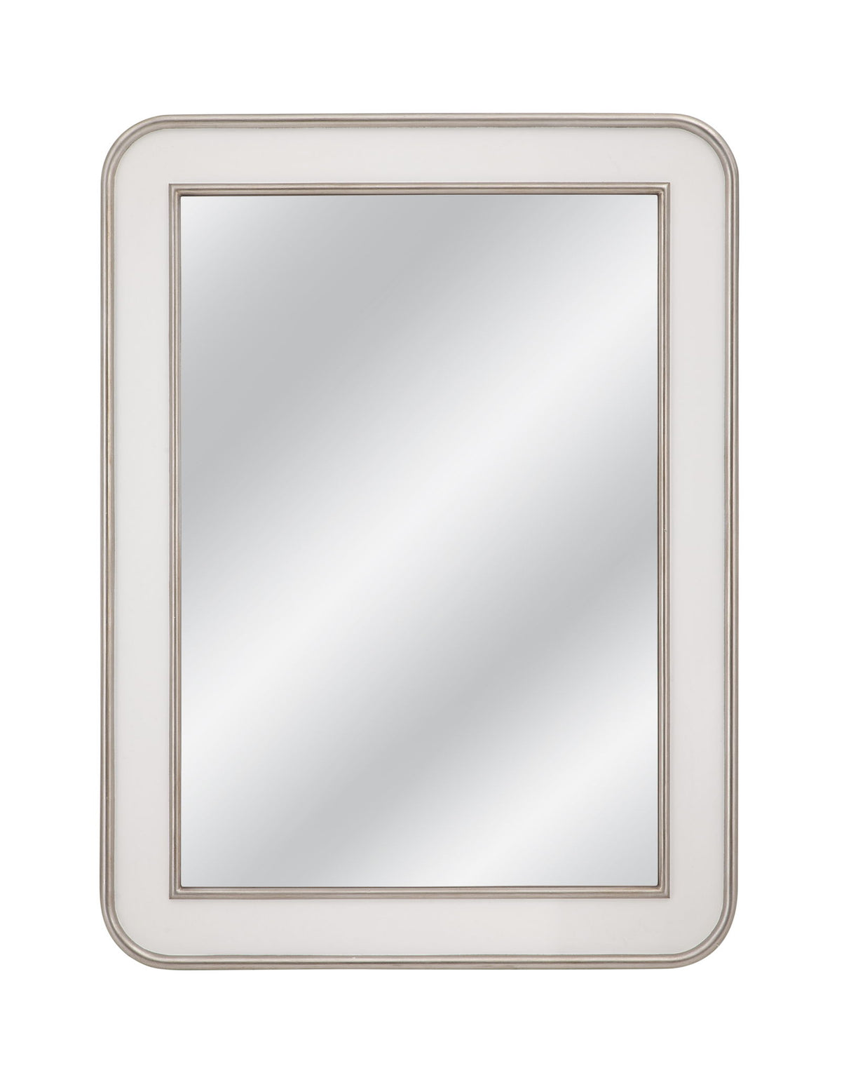 Meadow Place - Wall Mirror - White / Silver