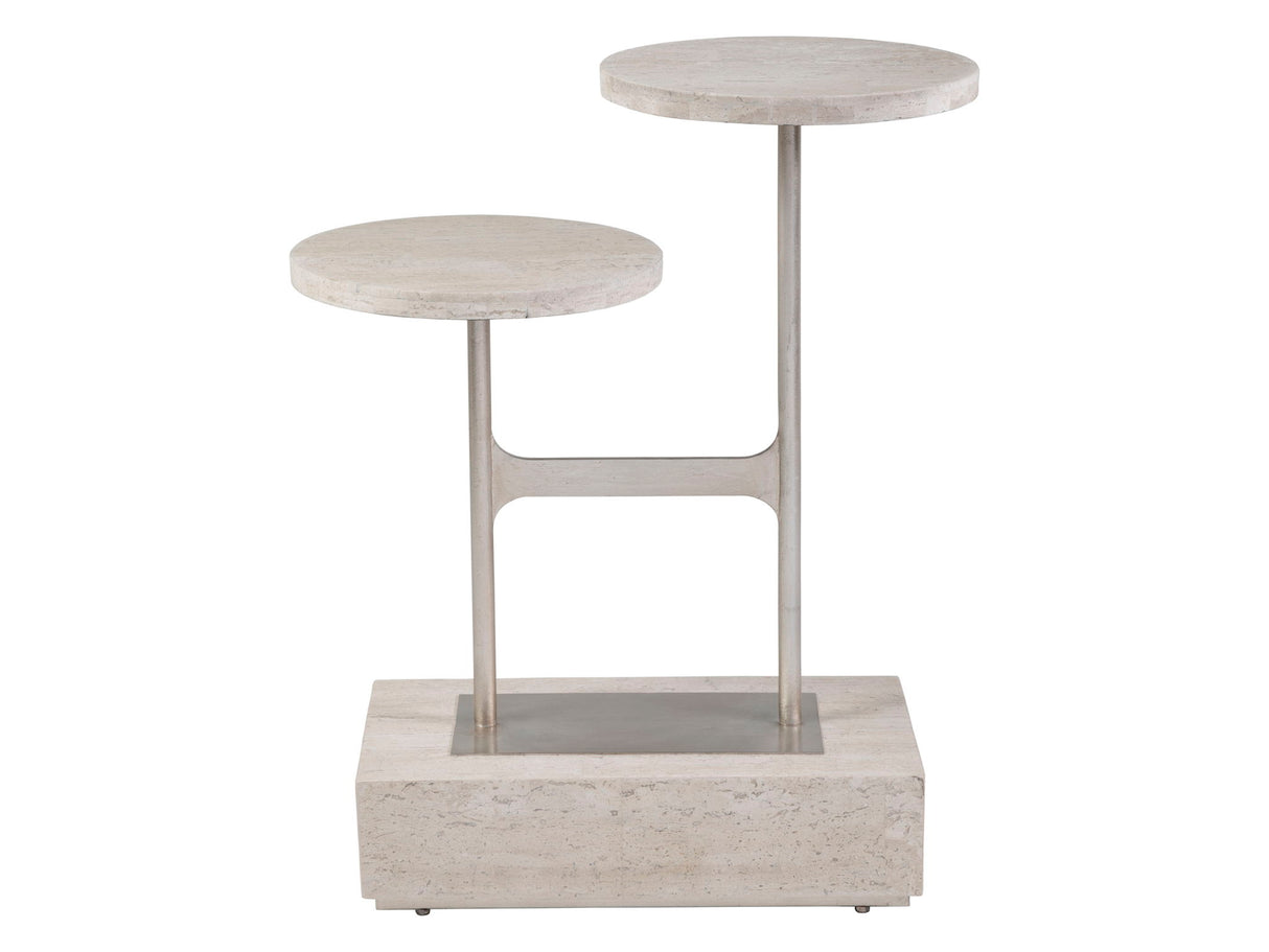 Signature Designs - Cirque Tiered Rectangular Spot Table - Pearl Silver