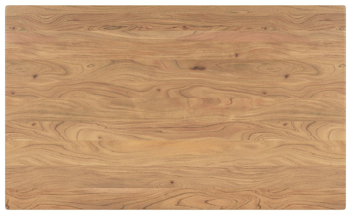 Gretlynn - Rectangular Dining Room Table - Black / Natural