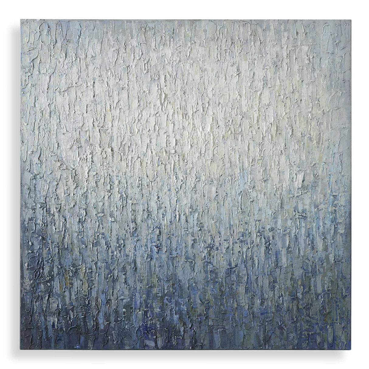 Outside The Window - Hand Painted Art - Gray, Dark