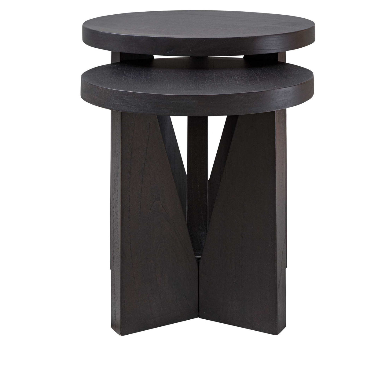 Nadette - Nesting Tables, Set Of 2 - Black