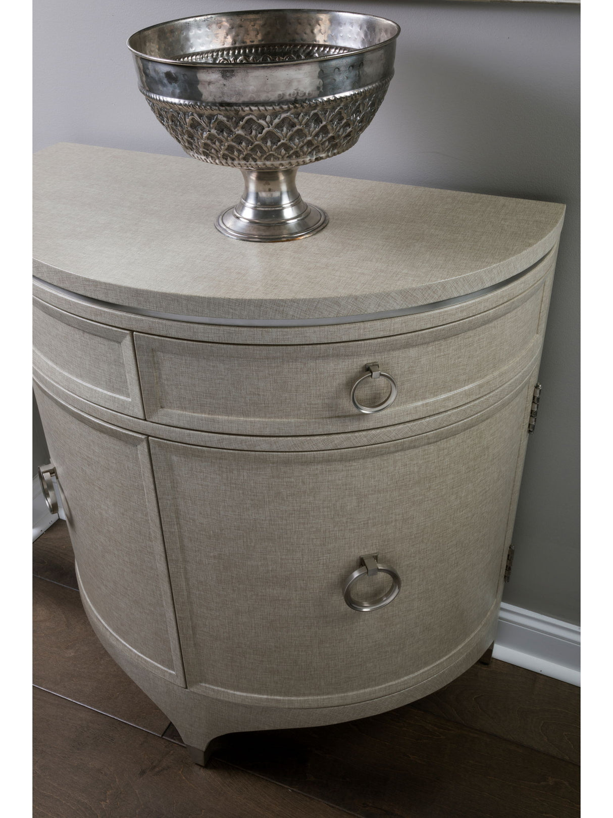 Signature Designs - Zeitgeist Linen Demilune Chest