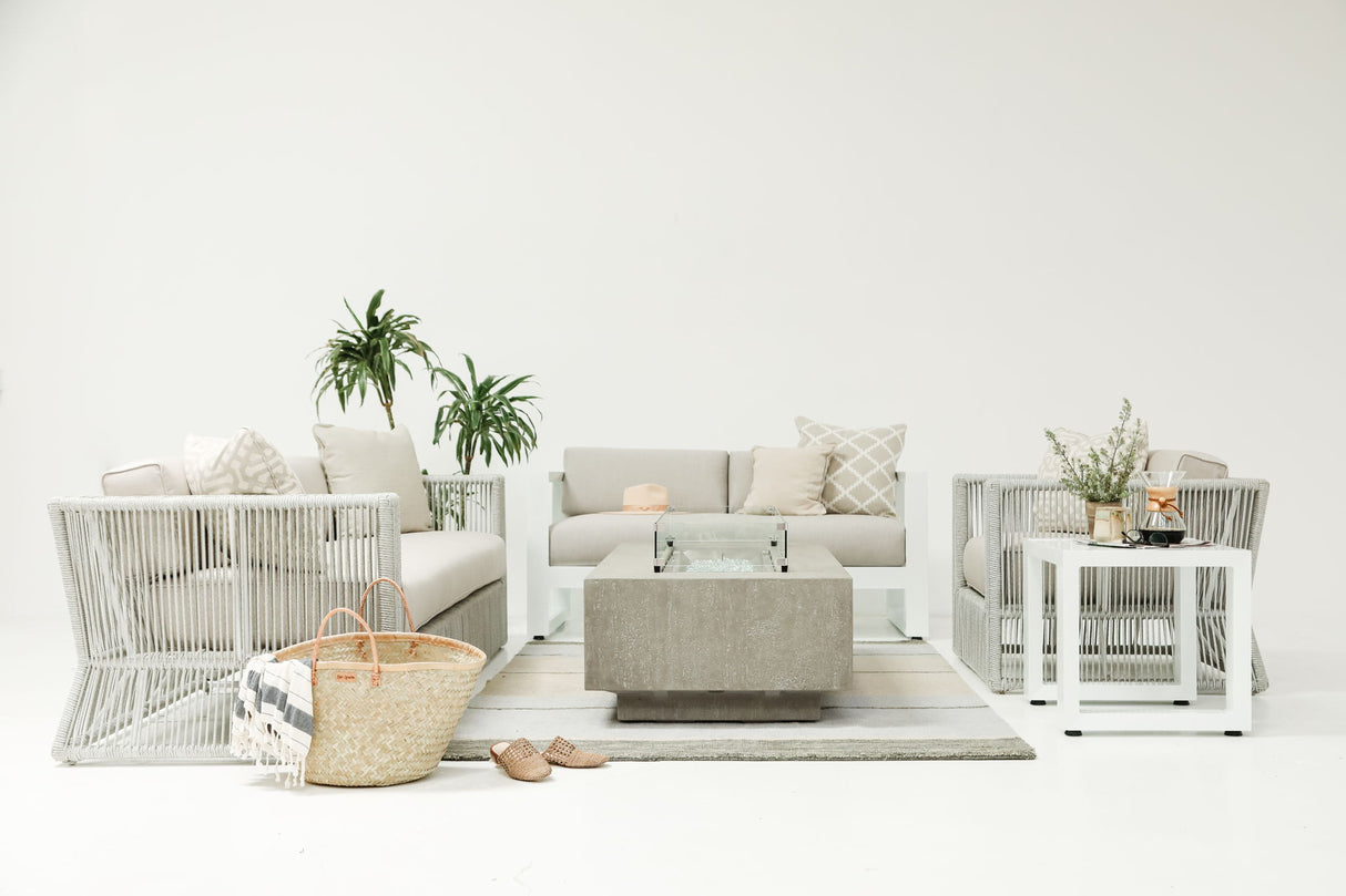 Miami - Sofa, With Self Welt - Echo Ash / Pearl Silver