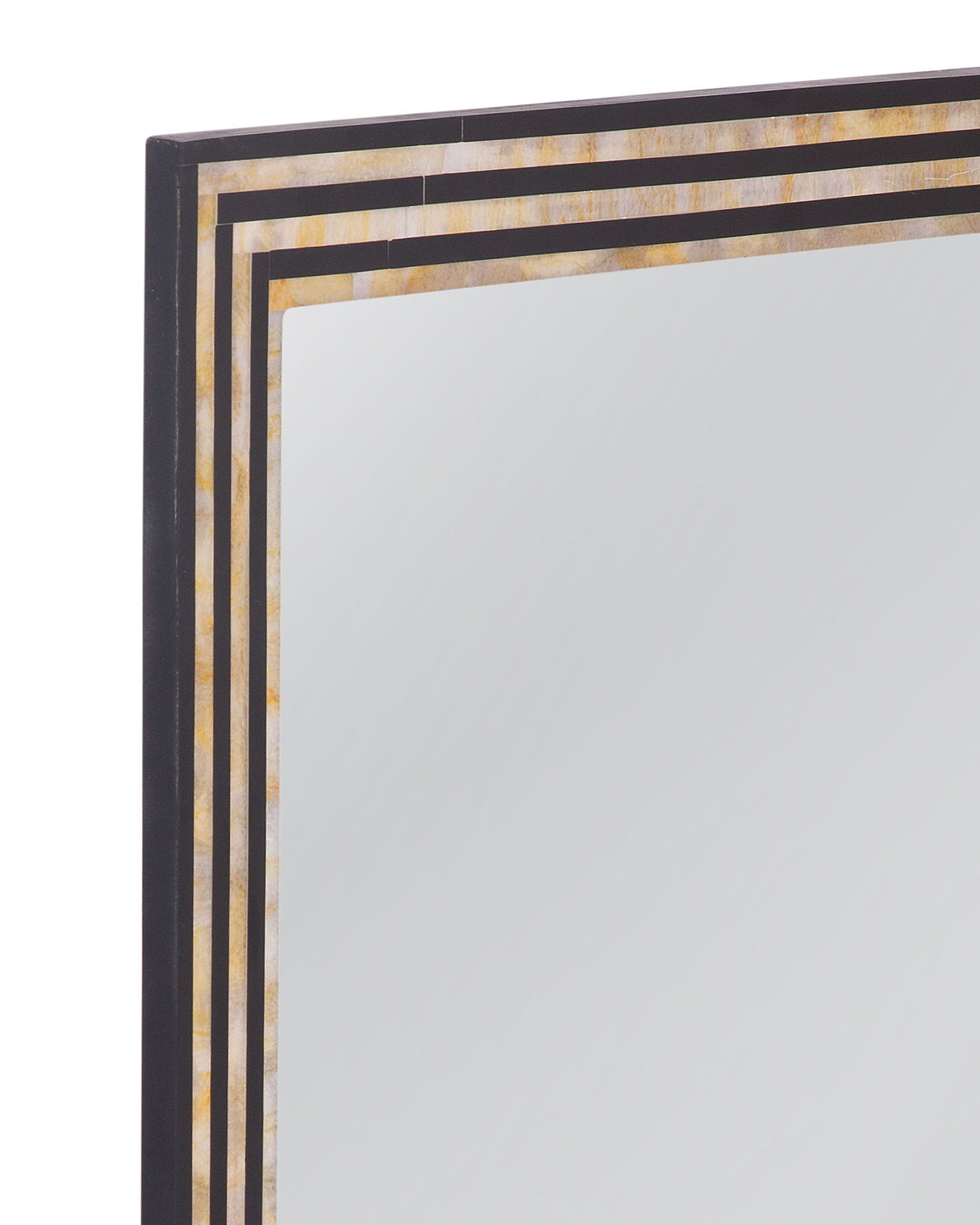 Stepford - Wall Mirror - Black / Cream