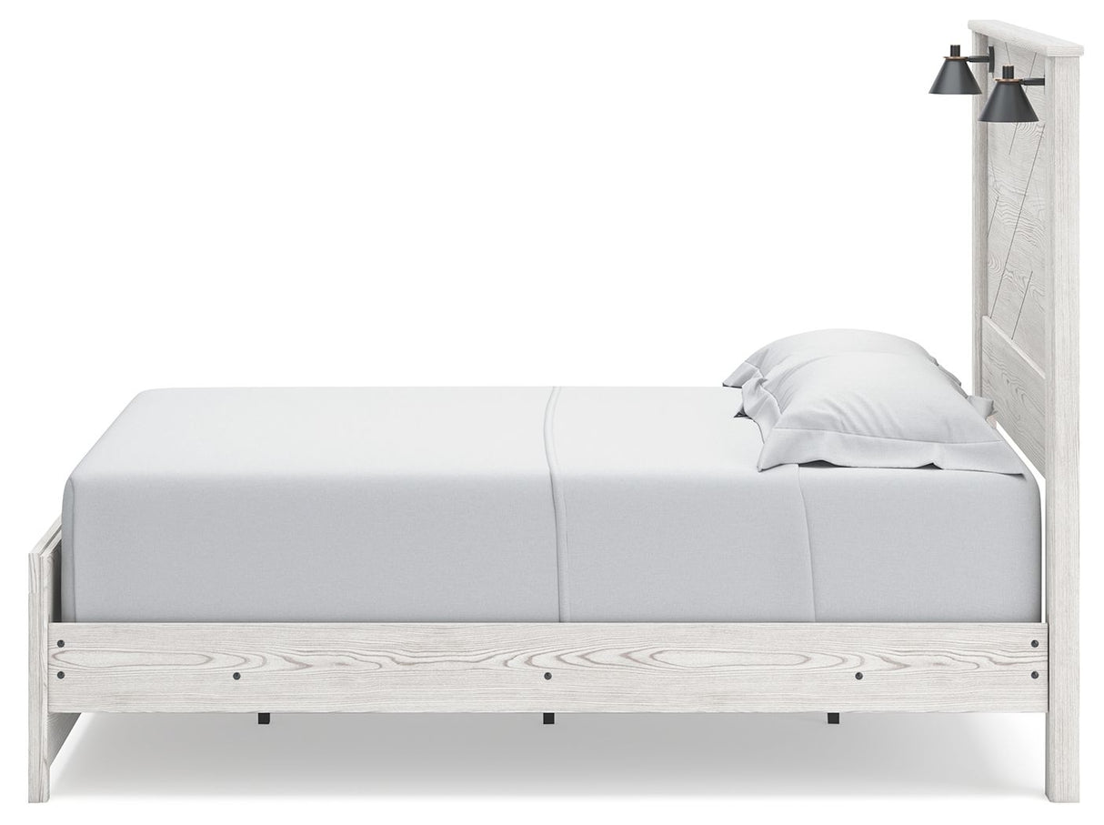 Gerridan - Panel Bed With Sconces