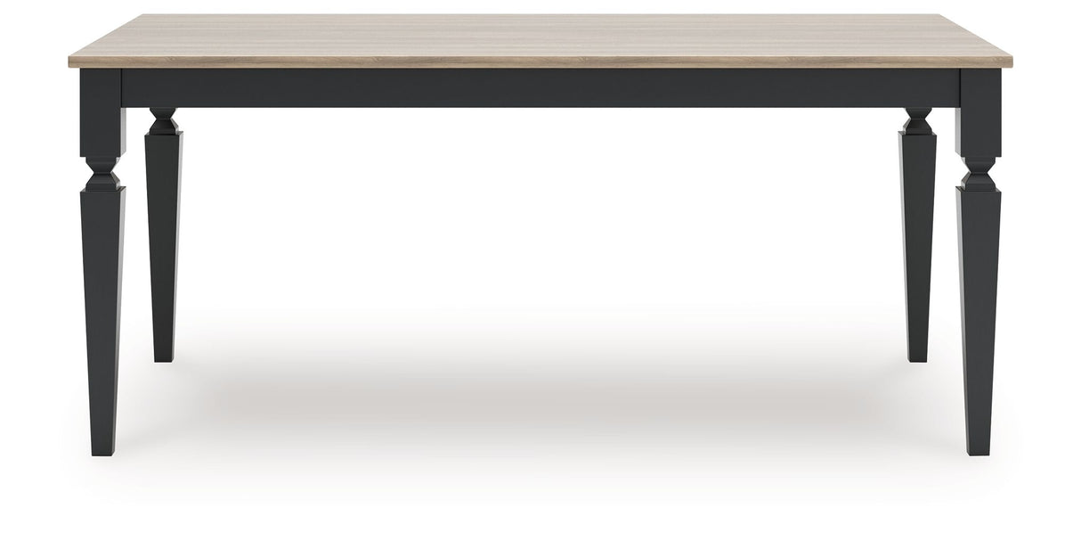Brenkerton - Rectangular Dining Room Table - Grayish Brown / Black