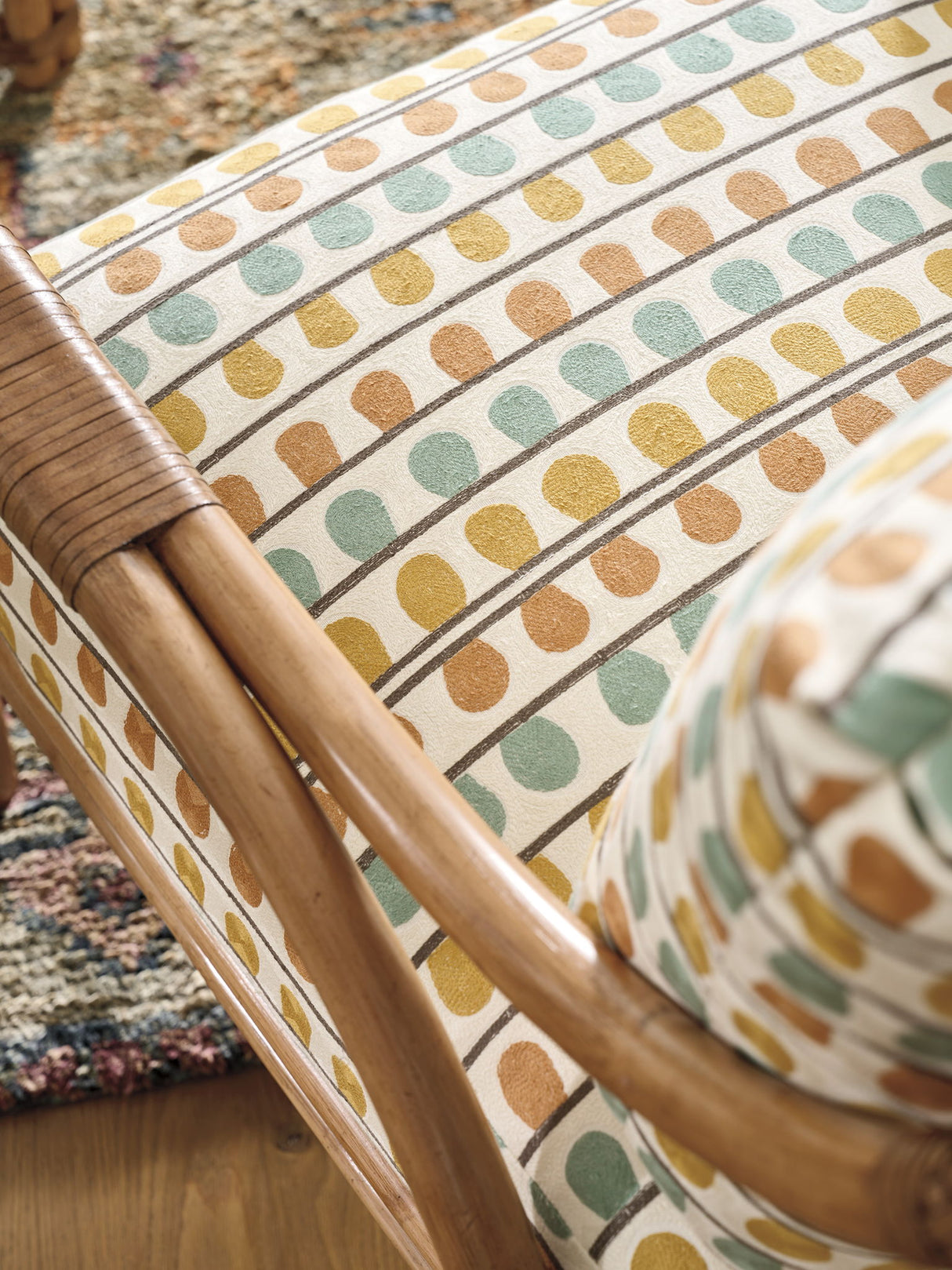 Key Biscayne - Calatrava Chair - Light Brown / Blue