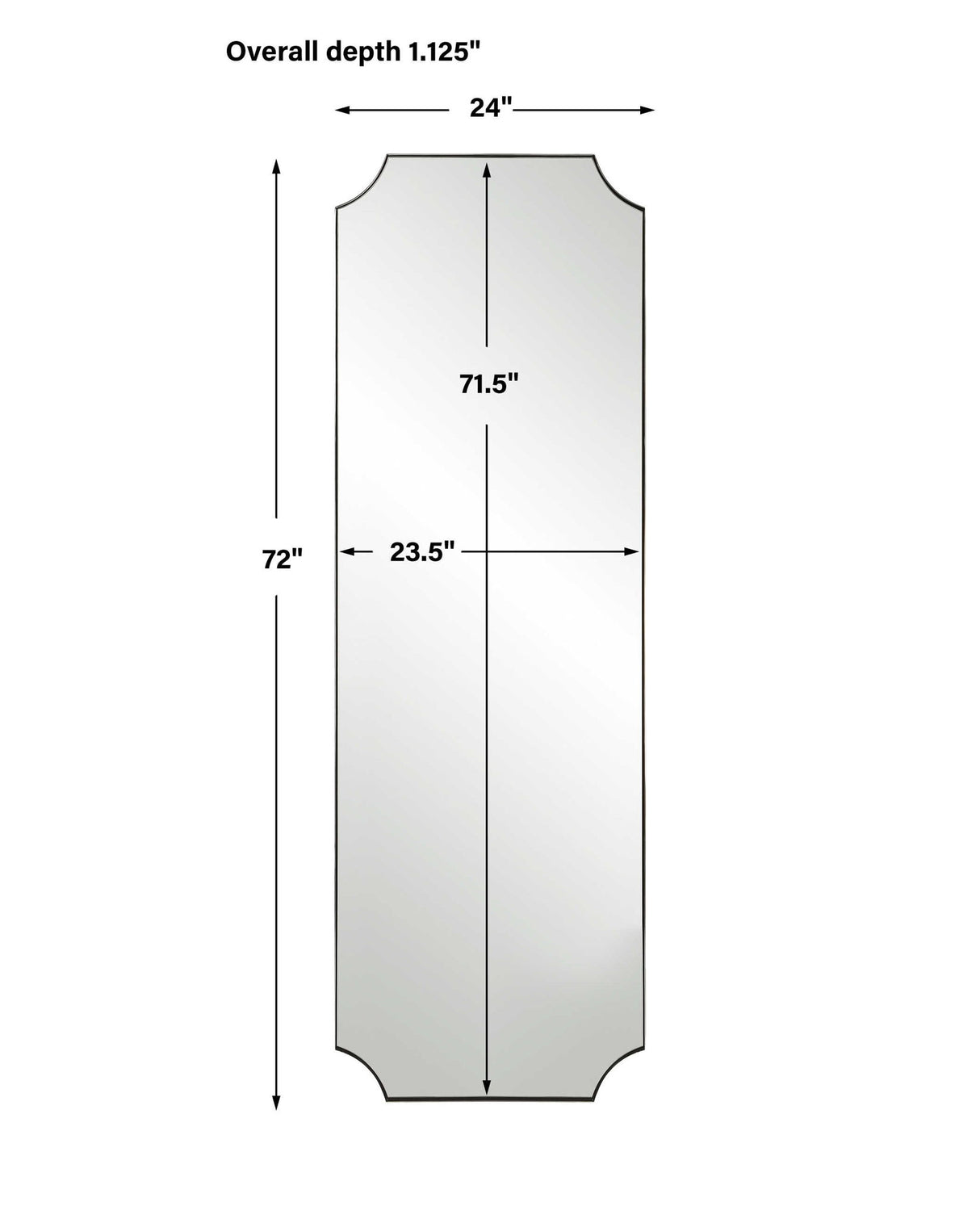 Lennox - Nickel Tall Mirror