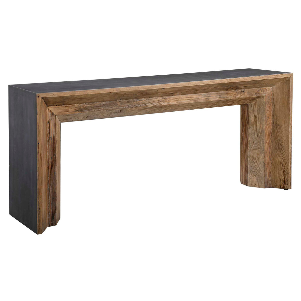 Vail - Reclaimed Wood Console Table - Brown, Dark