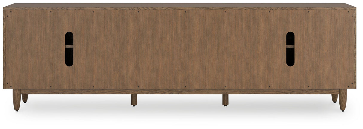 Roanhowe - Extra Large TV Stand - Brown